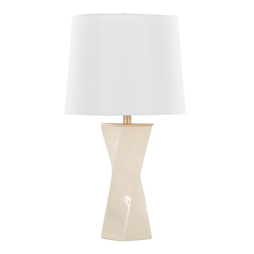 Curvo Square 27" Ceramic Table Lamp